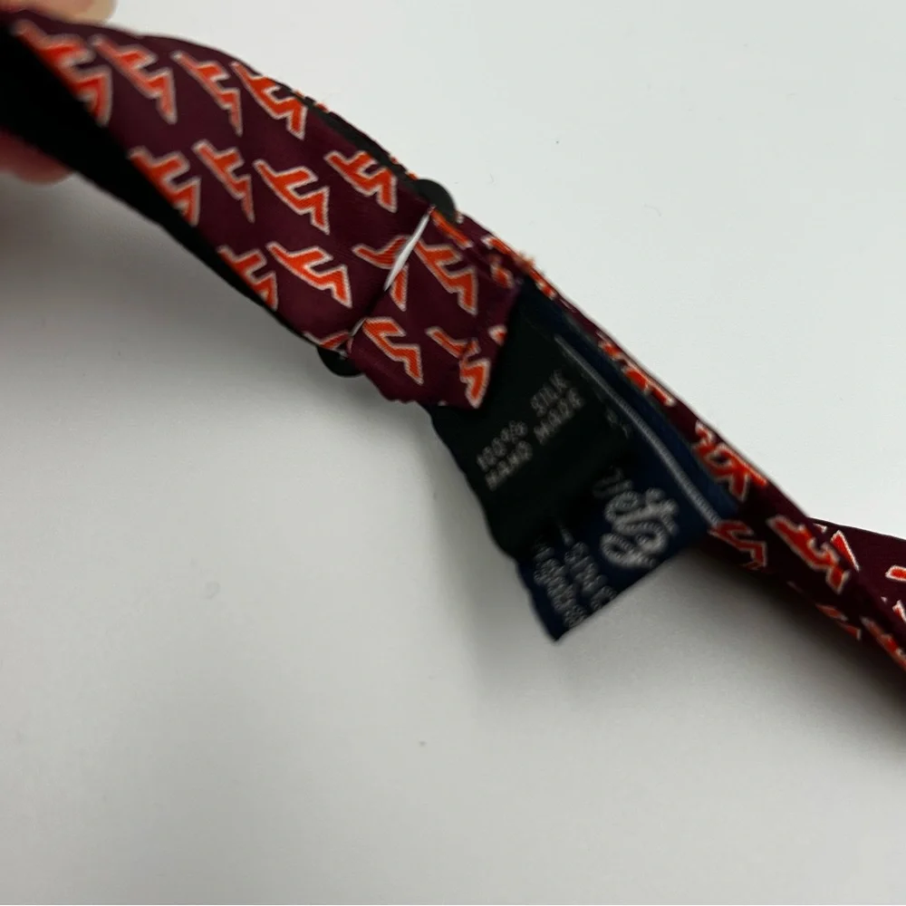 Virginia Tech 100% Silk Bow Tie Hokies VT Logo College Self-Tie Rivetz of Boston